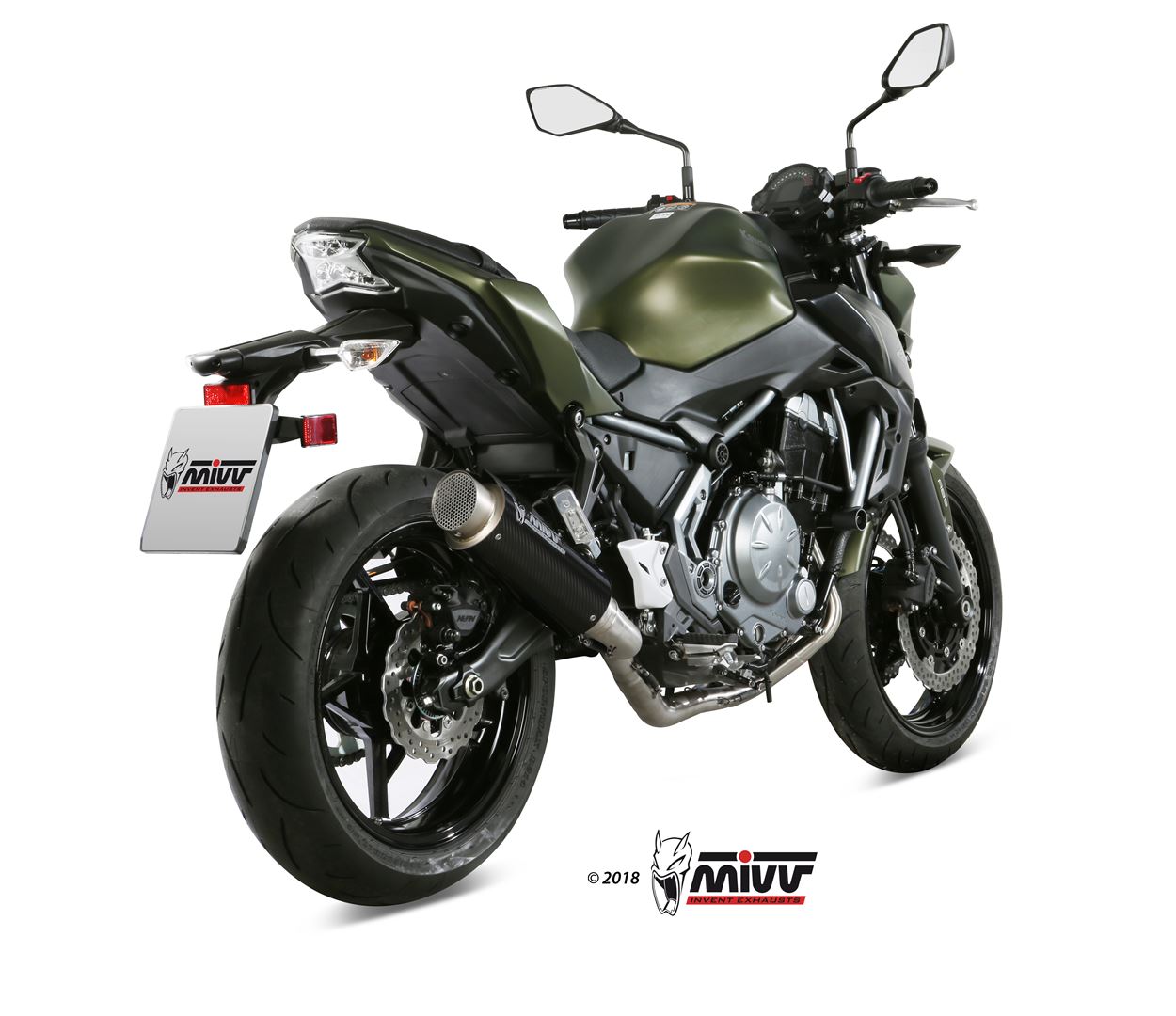 Mivv GP Pro Full Exhaust System for Kawasaki Z650 2017-22
