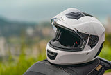 Sena Momentum Lite Bluetooth-Integrated White Helmet
