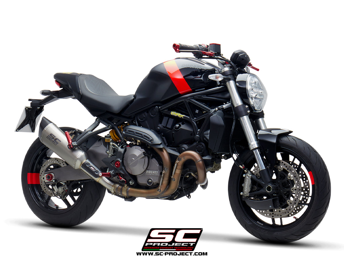 SC Project SC1-R Slip-On Exhaust for Ducati Monster 821 2018-21