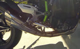 Brocks Slash Cut Full Exhaust System Polished Tapered Muffler for Kawasaki Ninja H2