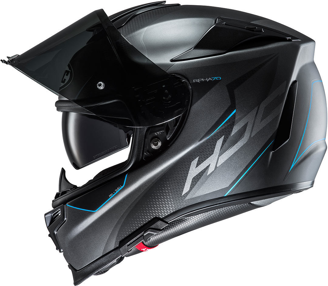 HJC RPHA 70 Gadivo Helmet - Black Matt/Blue
