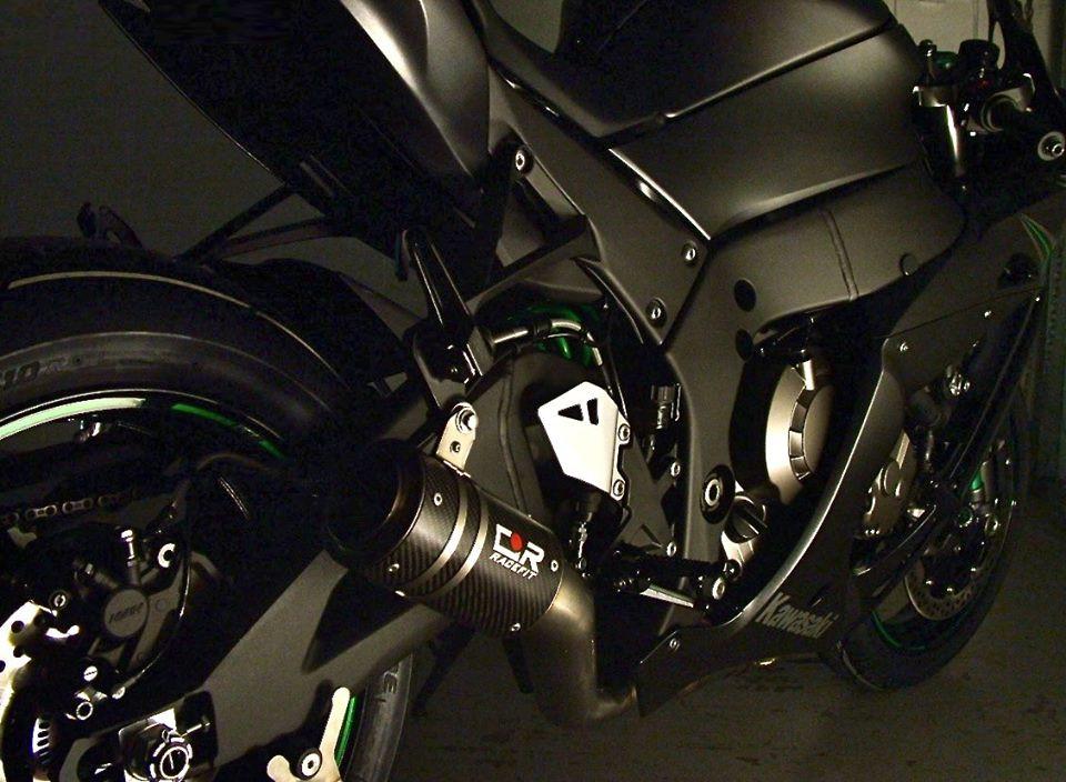 Racefit Growler Titanium Carbon SlipOn Exhaust for Kawasaki ZX10R