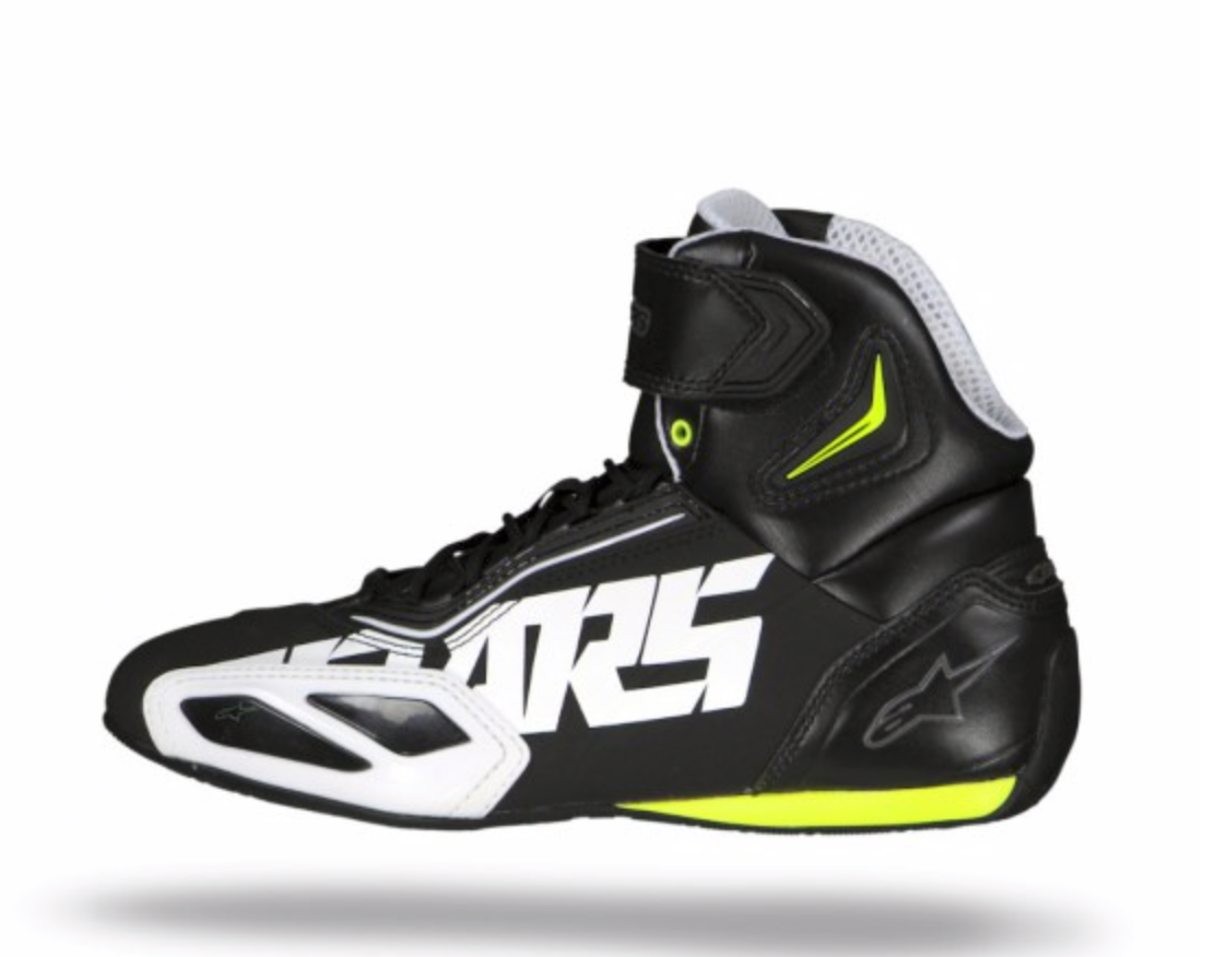 Alpinestars Faster-2 Black White Yellow Fluo Red Shoes