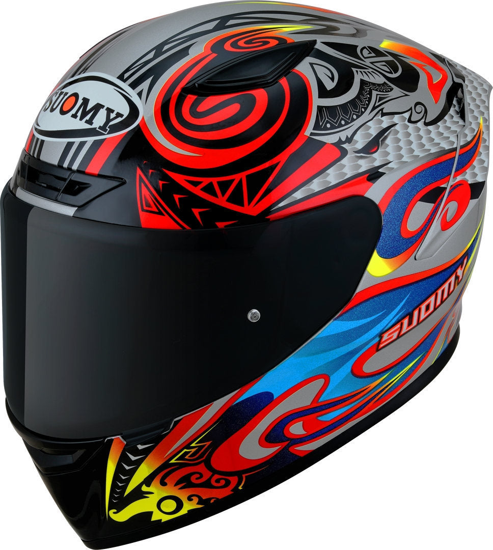 CASCO INTEGRALE MOTO SUOMY SR SPORT CROSSBONES RED TRICARBOCO