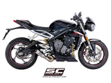 SC Project CR-T Slip-On Exhaust for Triumph Street Triple RS 2020-22