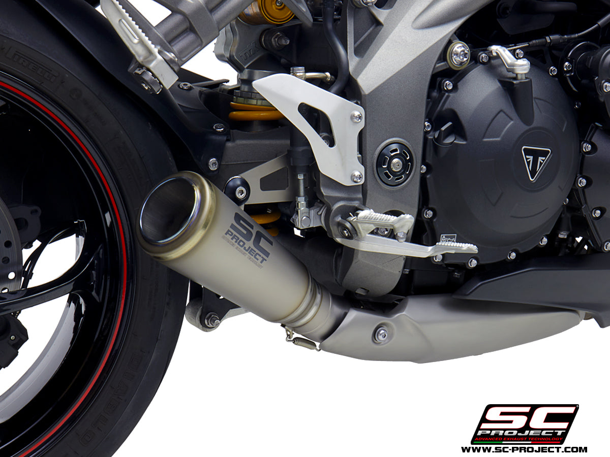 SC Project S1-GP Slip-On Exhaust for Triumph Speed Triple RS