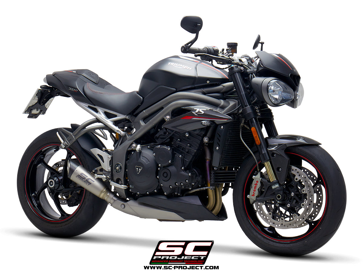 SC Project S1 Slip-On Exhaust for Triumph Speed Triple RS