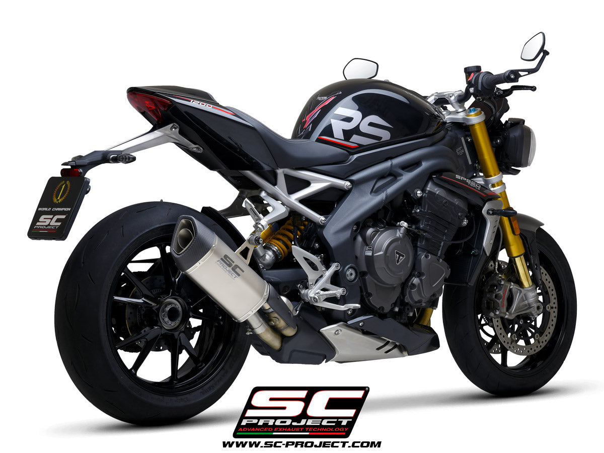 SC Project SC1-R GT Slip-On Exhaust for Triumph Speed Triple 1200 RS 2021-23