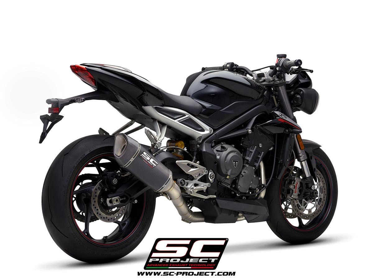 SC Project SC1-R Full Exhaust System 3-1 for Triumph Street Triple RS 2020-22