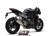 SC Project SC1-R Full Exhaust System 3-1 For Triumph Street Triple RS 2020-22 (high position)