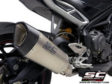 SC Project SC1-R Full Exhaust System 3-1 For Triumph Street Triple RS 2020-22 (high position)