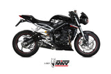 Mivv Delta Race Slip-On Exhaust for Triumph Street Triple RS 2017-22