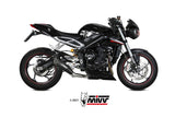 Mivv X-M5 Slip-On Exhaust for Triumph Street Triple RS 2017-22