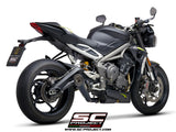 SC Project S1 Slip-On Exhaust For Triumph Street Triple RS 2020-22