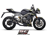 SC Project S1 Slip-On Exhaust For Triumph Street Triple RS 2020-22