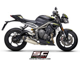 SC Project SC1-R Slip-On Exhaust for Triumph Street Triple RS 2020-22
