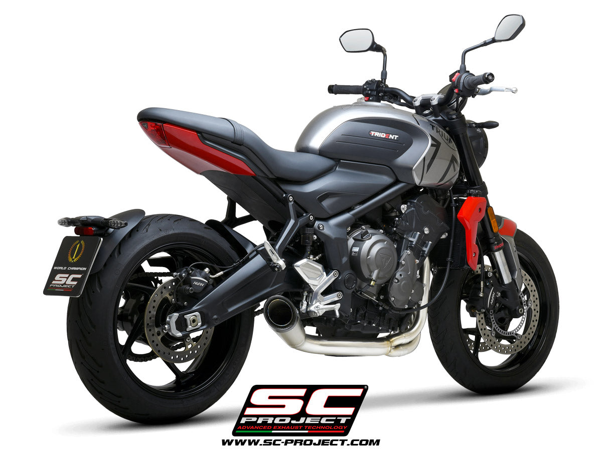 SC Project S1 Full Exhaust System for Triumph Trident 660 2021-23