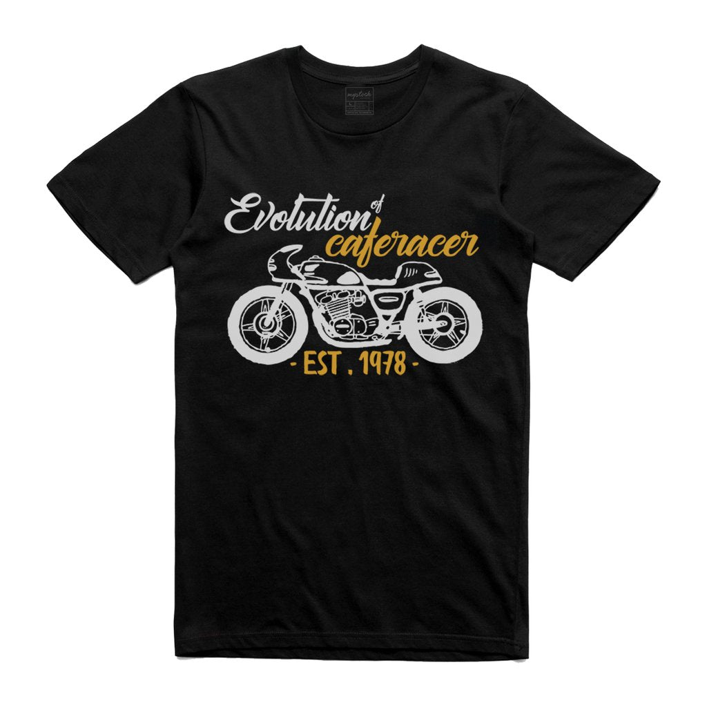 Evolution of Cafe Racer T-Shirt (style 3) Buy Online in India