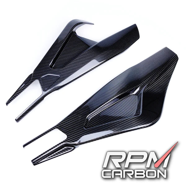RPM Carbon Fiber Swingarm Covers Protectors Style B For BMW S1000RR 2020-22