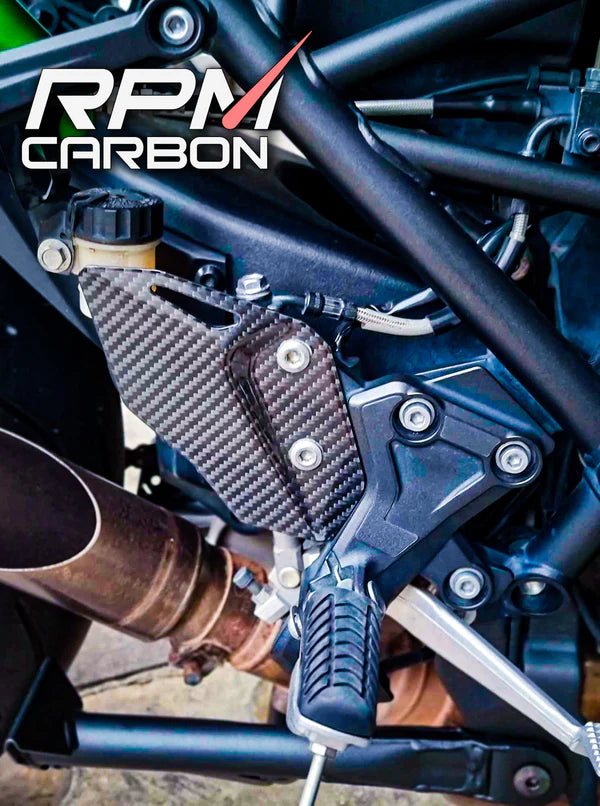 RPM Carbon Fiber Heel Guards for Kawasaki Ninja H2 SX
