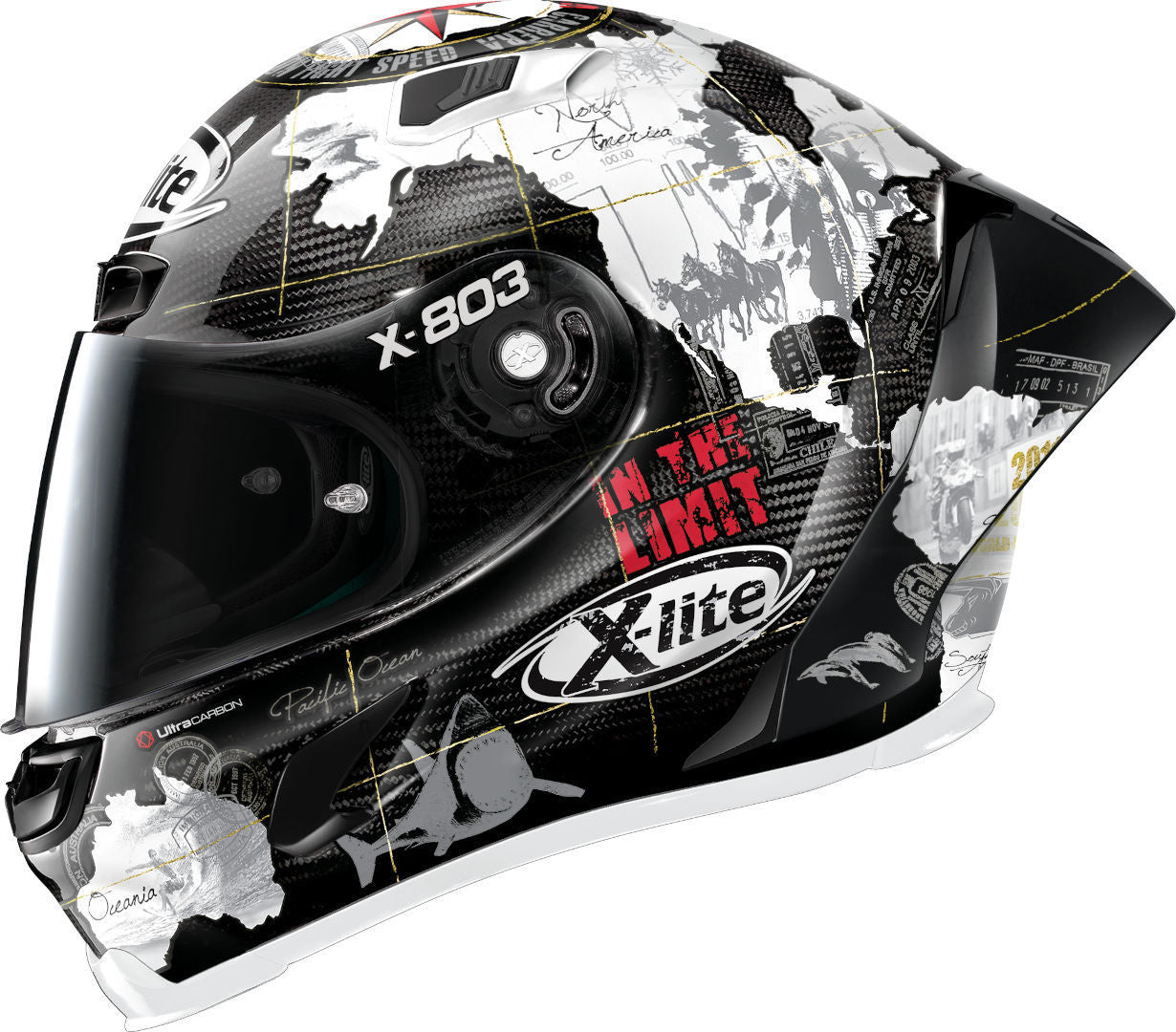 X-Lite X-803 RS Ultra Carbon Replica C.Checa Helmet