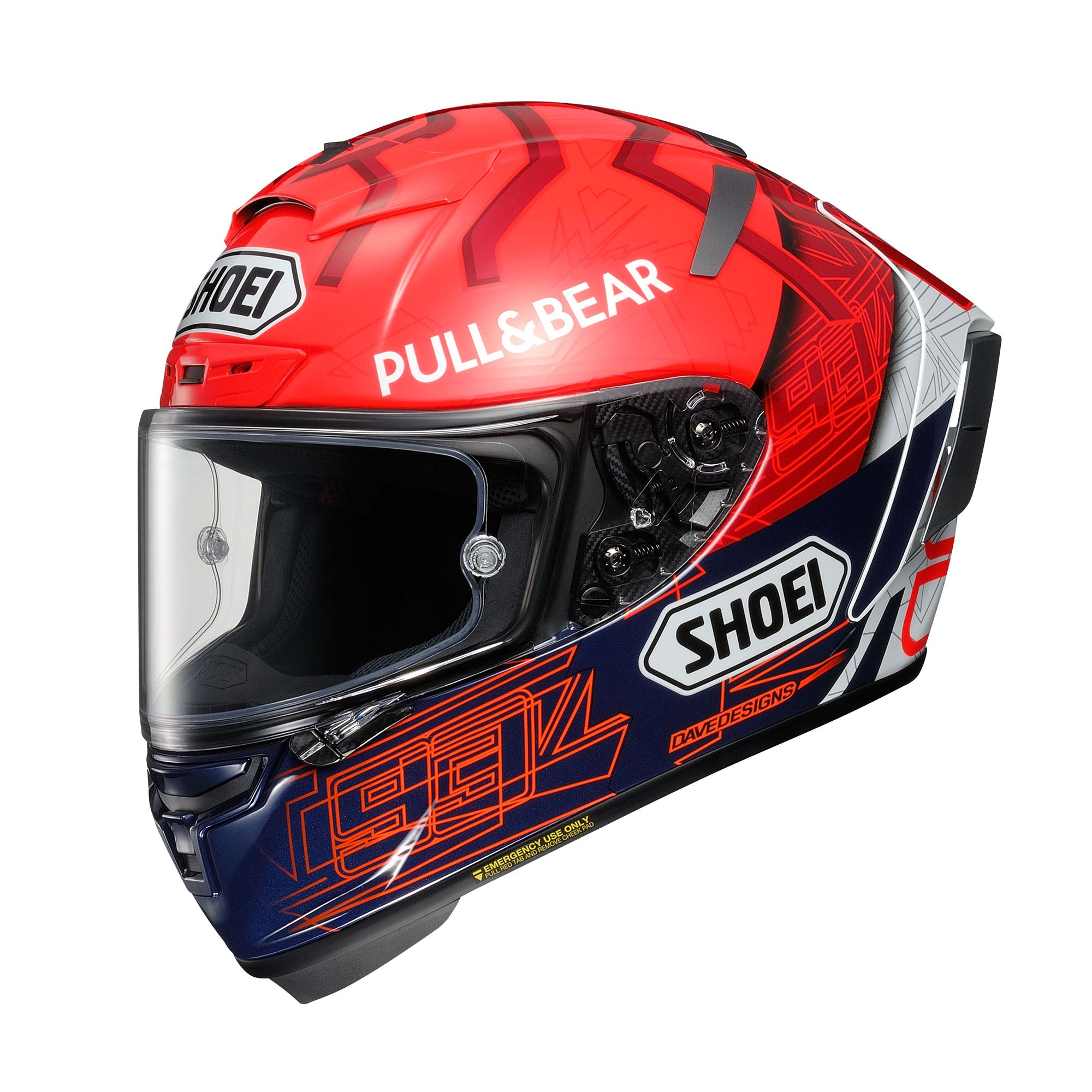 Shoei x 14 power hot sale rush