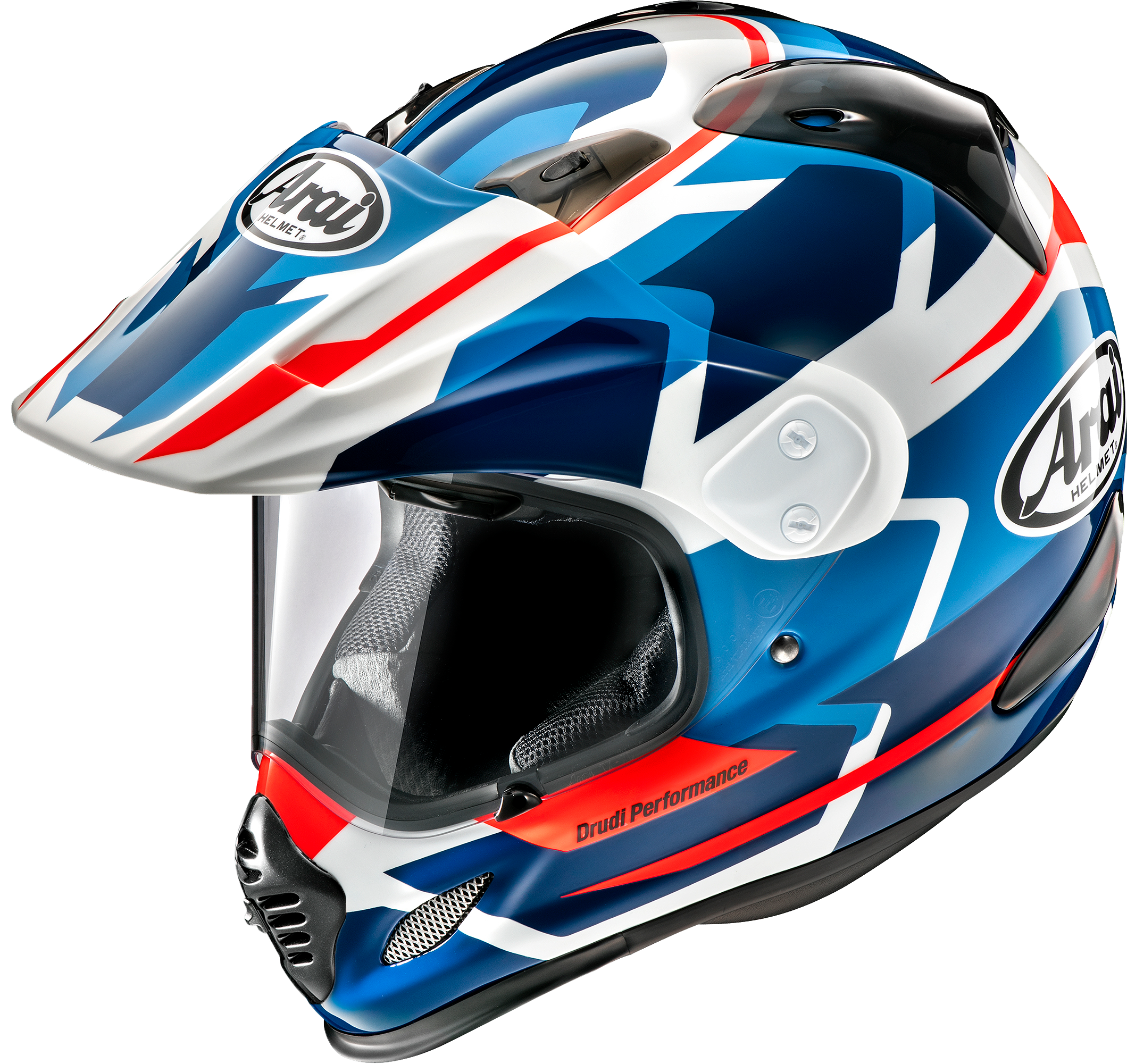 Arai XD-4 Depart White/Blue Helmet