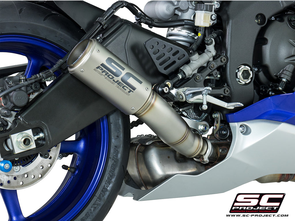 SC Project High Position CR-T Slip-On Exhaust for Yamaha R6 ...
