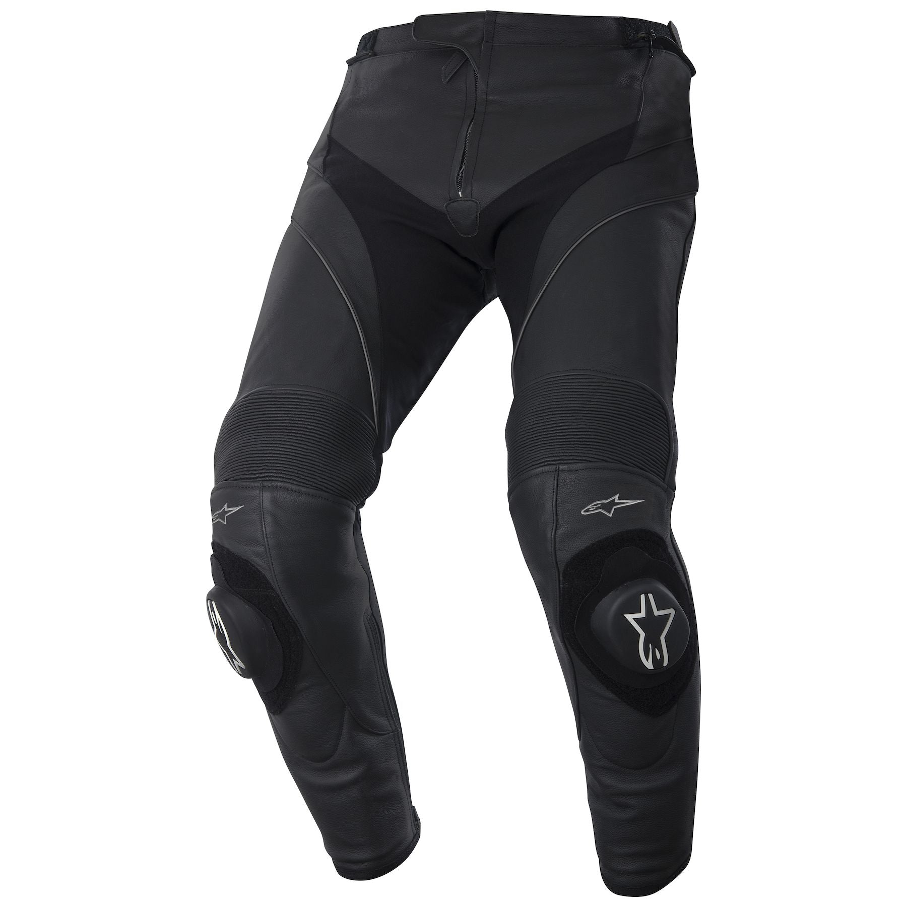 Motorcycle trousers Leather Leather Pants Alpinestars TRACK Blacks For Sale  Online  Outletmotoeu