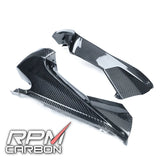 RPM Carbon Fiber Dash Side Panels Cowls Fairings For Aprilia Tuono V4 1100 RR 2009-20