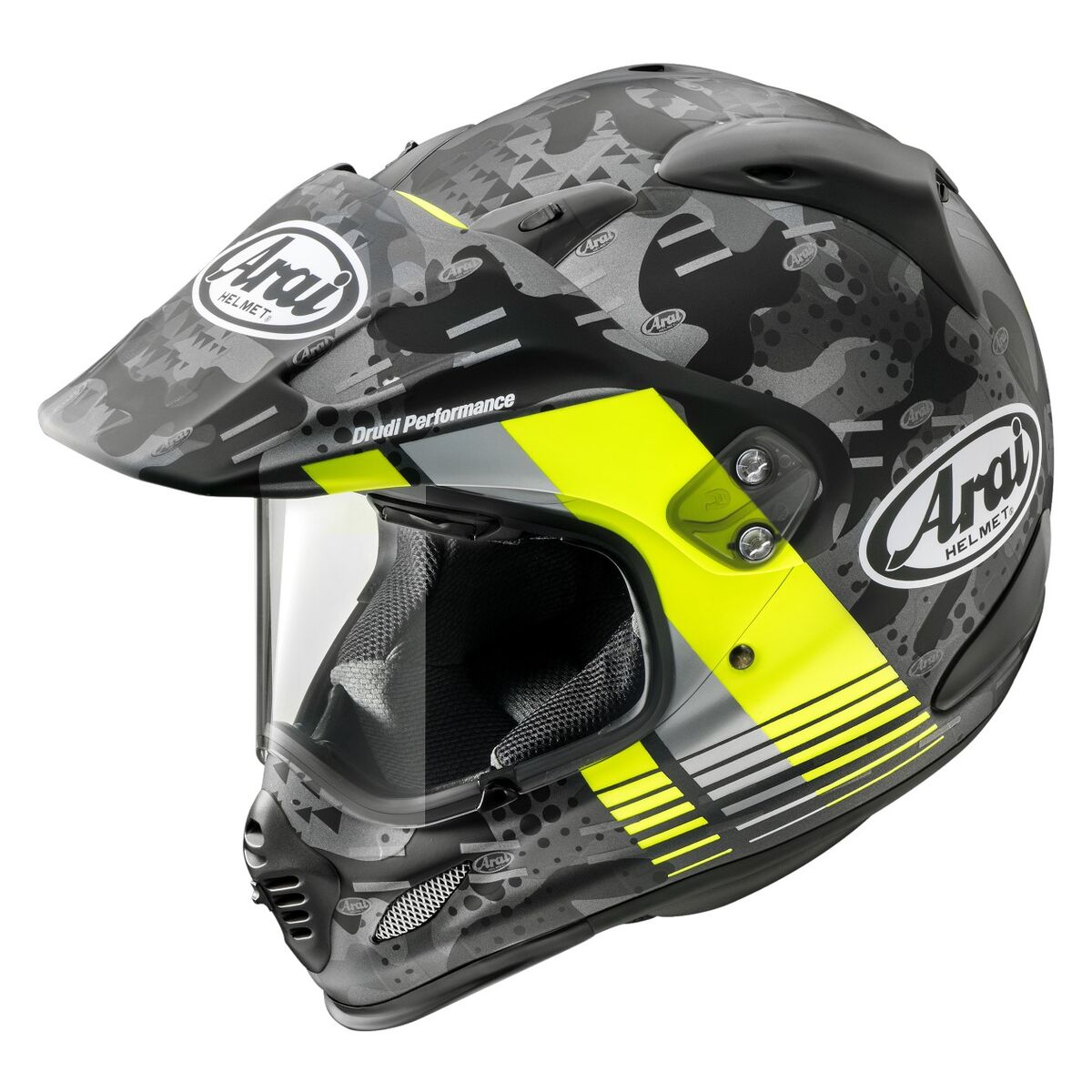 Arai XD-4 Cover Fluorescent Yellow Frost Helmet