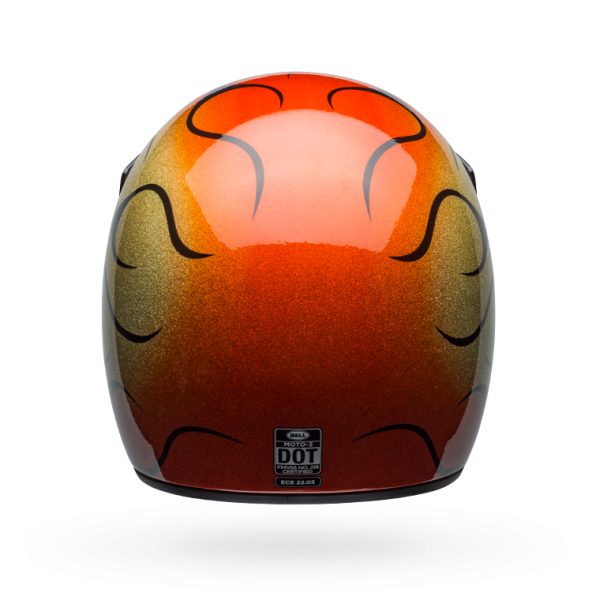 Buy Bell Moto-3 Chemical Candy Flames Gloss Orange/Black Helmet Online ...