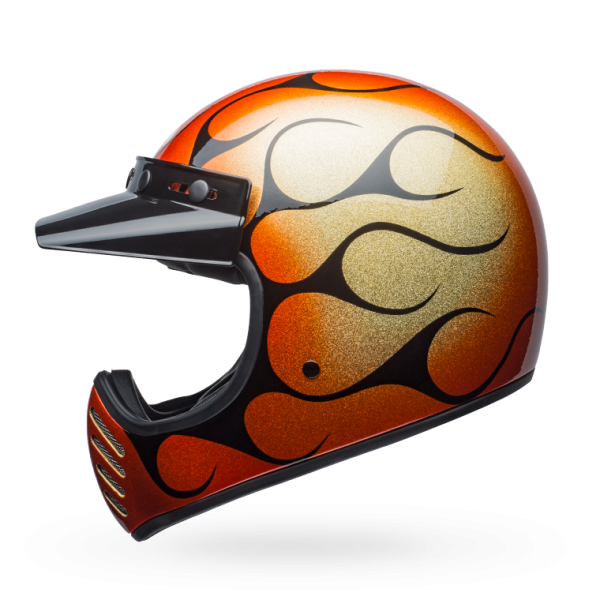 Buy Bell Moto-3 Chemical Candy Flames Gloss Orange/Black Helmet Online ...