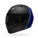 Bell Qualifier DLX Mips-Equipped Illusion Matte/Gloss Black/Blue/White Helmet