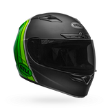 Bell Qualifier DLX Mips-Equipped Illusion Matte/Gloss Black/Green Helmet