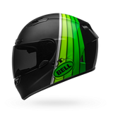 Bell Qualifier DLX Mips-Equipped Illusion Matte/Gloss Black/Green Helmet