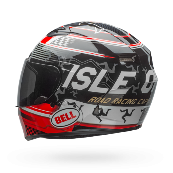 Bell Qualifier DLX Mips-Equipped Isle Of Man Black/Red Helmet