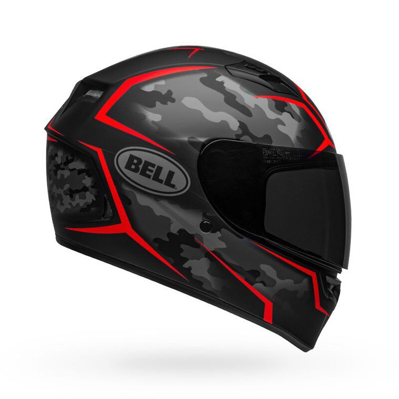 Buy Bell Qualifier Stealth Camo Matte Black Red Helmet Online