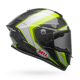 Bell Race Star Flex Gloss White/Hi-Viz Green Sector Helmet