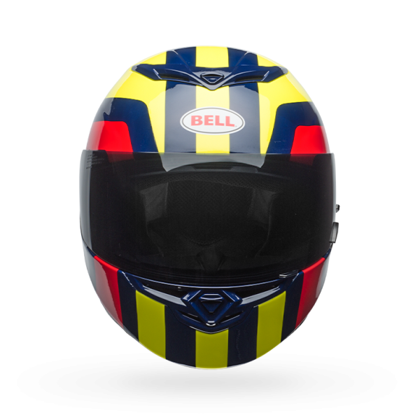 Bell RS-2 Gloss Hi-Viz Yellow/Navy/Red Empire Helmet