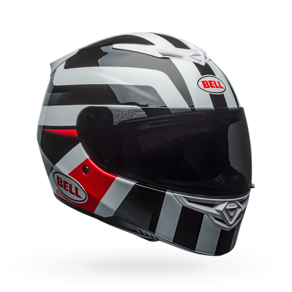Bell RS-2 Gloss White/Black/Red Empire Helmet