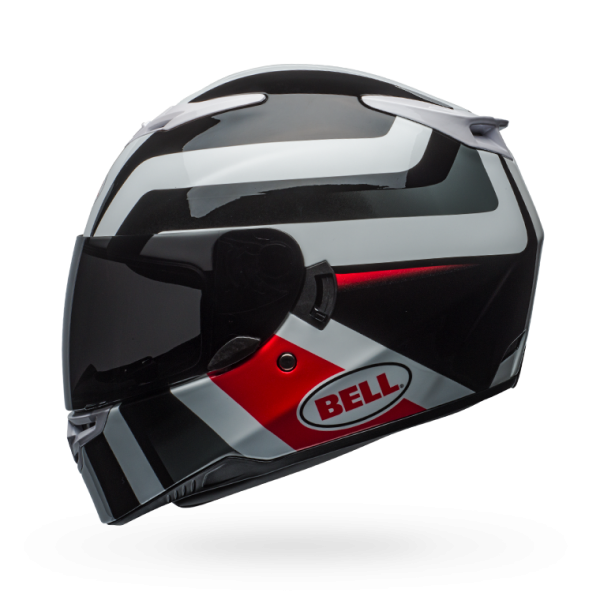 Bell RS-2 Gloss White/Black/Red Empire Helmet