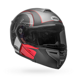 Bell SRT-Modular Hart-Luck Gloss/Matte Charcoal/White/Red Skull Helmet