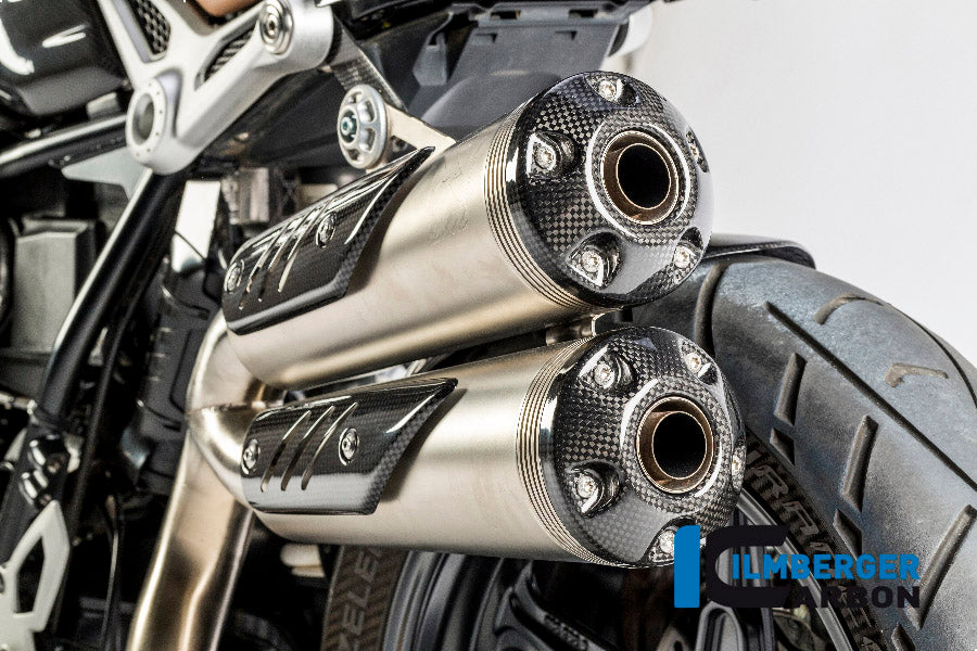 Ilmberger Carbon Fibre Silencer Endcaps for BMW R NineT Scrambler 2016-22