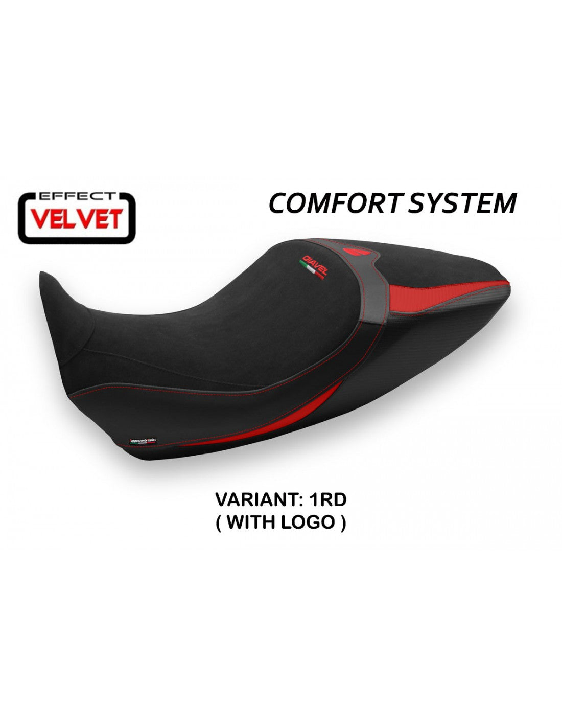 Tappezzeria Saranda 1 Velvet Comfort System Seat Cover for Ducati Diavel 1260 19-21