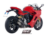 SC Project Twin CR-T Slip-On Exhaust for Ducati SuperSport 2017-21