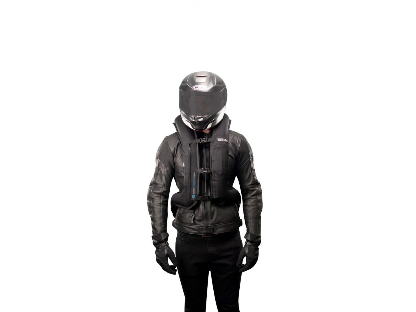 Helite Leather Airbag Motorcycle Jacket Brown
