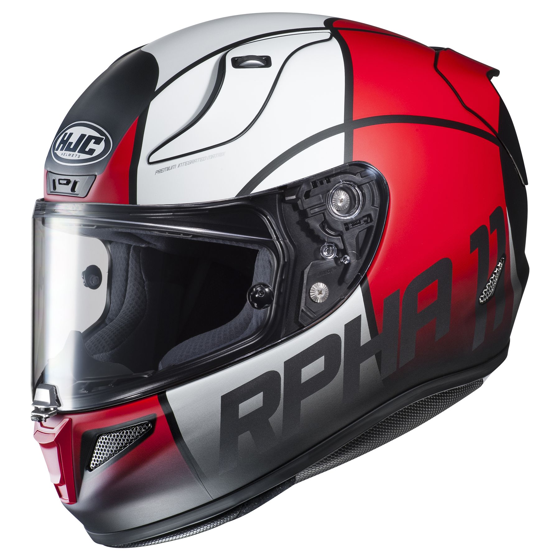 HJC RPHA 11 Pro Quintain Helmet - XS / Matte Black/White/Red