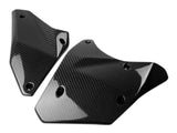 Motocomposites Bottom Engine Covers in Carbon with Fiberglass for Kawasaki Ninja H2