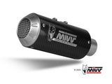Mivv MK3 Carbon Slip-On Exhaust for Aprilia RSV4 2021-22